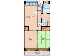 マンションニューハマ１の物件間取画像